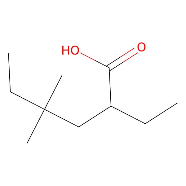 2D Structure of 2-Ethyl-4,4-dimethylhexanoic acid