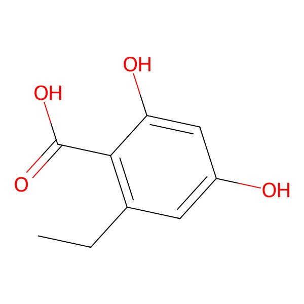 2D Structure of 2-Ethyl-4,6-dihydroxybenzoic acid