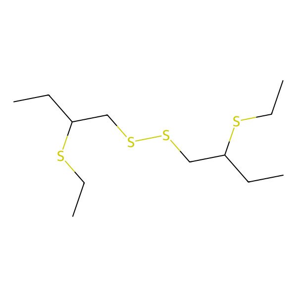 2D Structure of 2-Ethylsulfanyl-1-(2-ethylsulfanylbutyldisulfanyl)butane