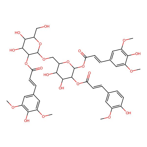 2D Structure of 2-Feruloyl-1,2'-disinapoylgentiobiose