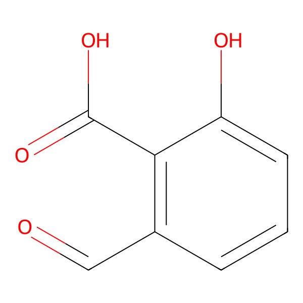 2D Structure of 2-Formyl-6-hydroxybenzoic acid