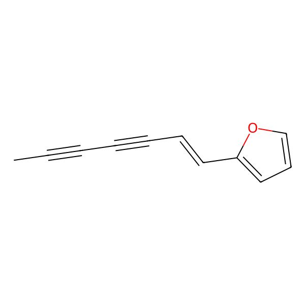 2D Structure of 2-Hept-1-en-3,5-diynylfuran