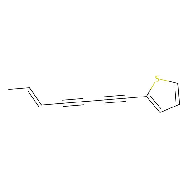 2D Structure of 2-Hept-5-en-1,3-diynylthiophene