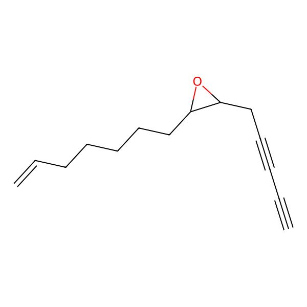 2D Structure of 2-Hept-6-enyl-3-penta-2,4-diynyloxirane 2D Structure of 2-Hept-6-enyl-3-penta-2,4-diynyloxirane