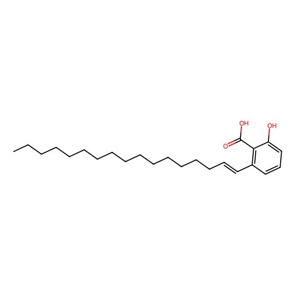 2D Structure of 2-Heptadec-1-enyl-6-hydroxybenzoic acid