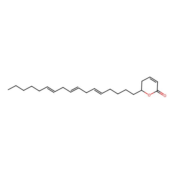 2D Structure of 2-Heptadeca-5,8,11-trienyl-2,3-dihydropyran-6-one
