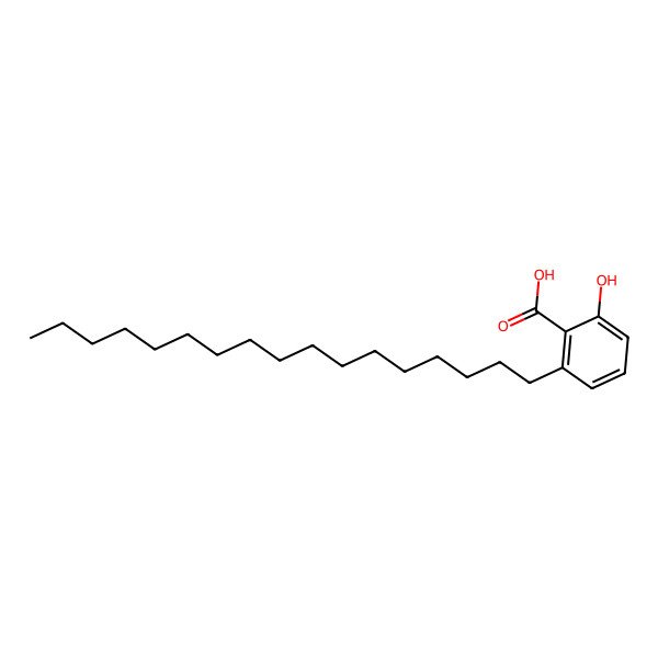 2D Structure of 2-Heptadecyl-6-hydroxybenzoic acid