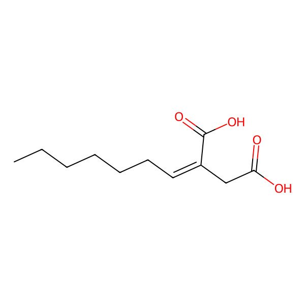 2D Structure of 2-Heptylidenebutanedioic acid