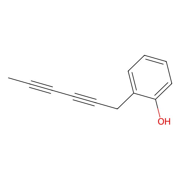 2D Structure of 2-(Hex-2,4-diynyl)phenol