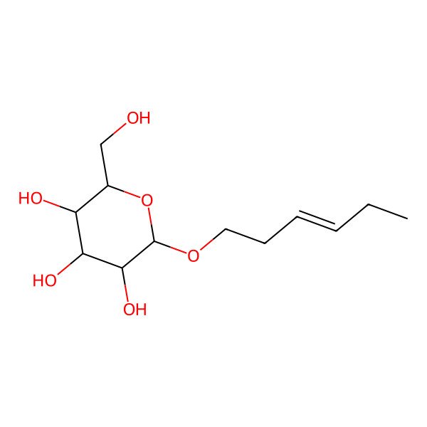2D Structure of 2-Hex-3-enoxy-6-(hydroxymethyl)oxane-3,4,5-triol 2D Structure of 2-Hex-3-enoxy-6-(hydroxymethyl)oxane-3,4,5-triol