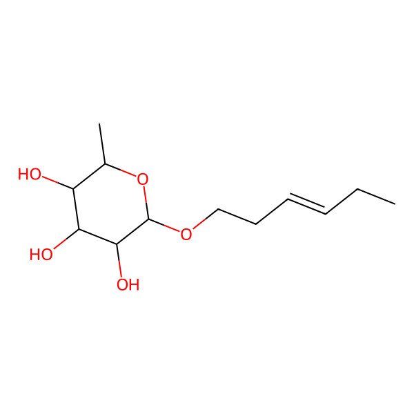2D Structure of 2-Hex-3-enoxy-6-methyloxane-3,4,5-triol