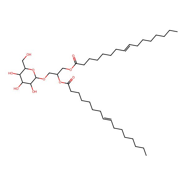 2D Structure of [2-Hexadec-8-enoyloxy-3-[3,4,5-trihydroxy-6-(hydroxymethyl)oxan-2-yl]oxypropyl] hexadec-8-enoate