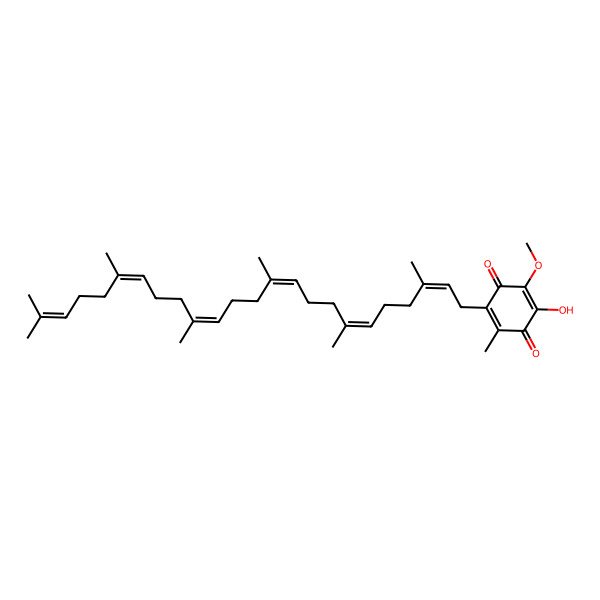 2D Structure of 2-Hexaprenyl-3-methyl-5-hydroxy-6-methoxy-1,4-benzoquinone