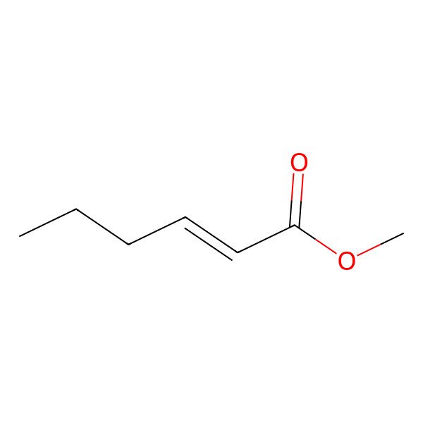 2D Structure of 2-Hexenoic acid, methyl ester 2D Structure of 2-Hexenoic acid, methyl ester