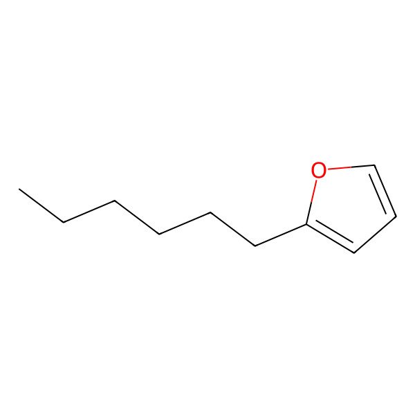 2D Structure of 2-Hexylfuran