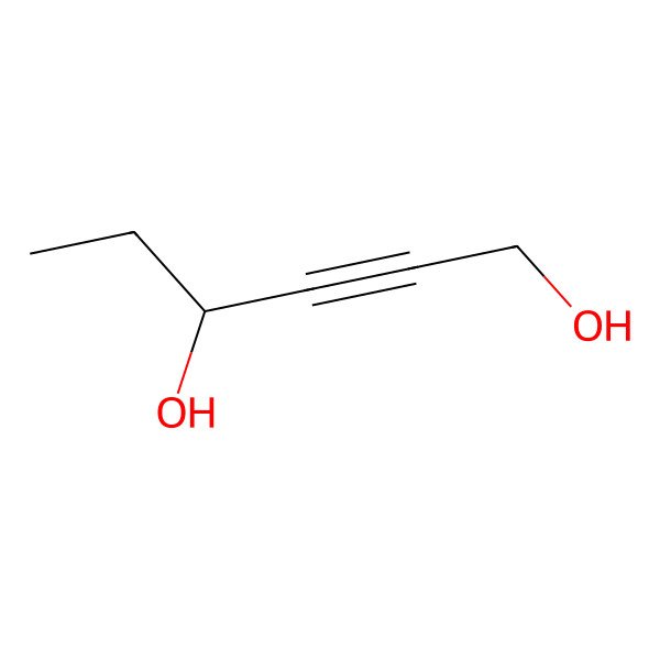 2D Structure of 2-Hexyne-1,4-diol