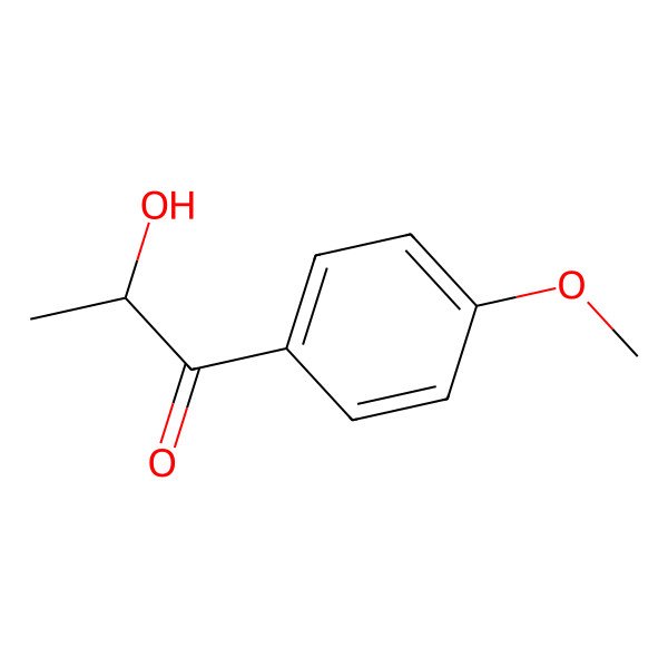 2D Structure of 2-Hydroxy-1-(4-methoxyphenyl)propan-1-one