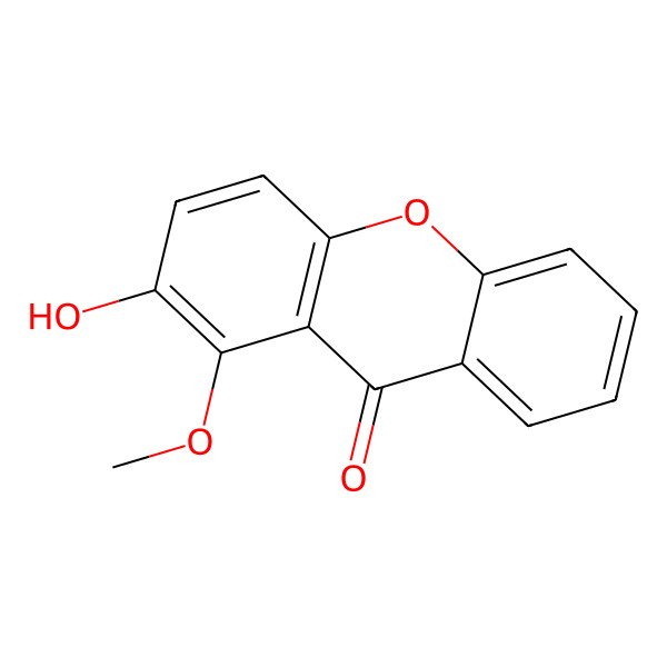 2D Structure of 2-Hydroxy-1-methoxyxanthone 2D Structure of 2-Hydroxy-1-methoxyxanthone