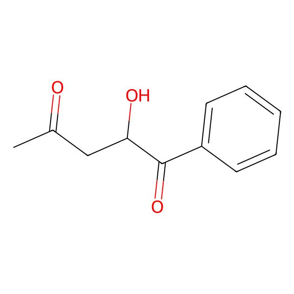 2D Structure of 2-Hydroxy-1-phenylpentane-1,4-dione