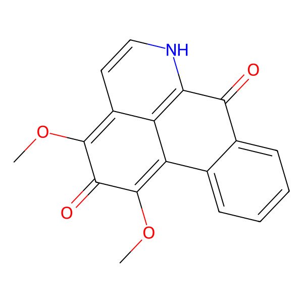 2D Structure of 2-Hydroxy-1,3-dimethoxy-7H-dibenzo[de,g]quinolin-7-one