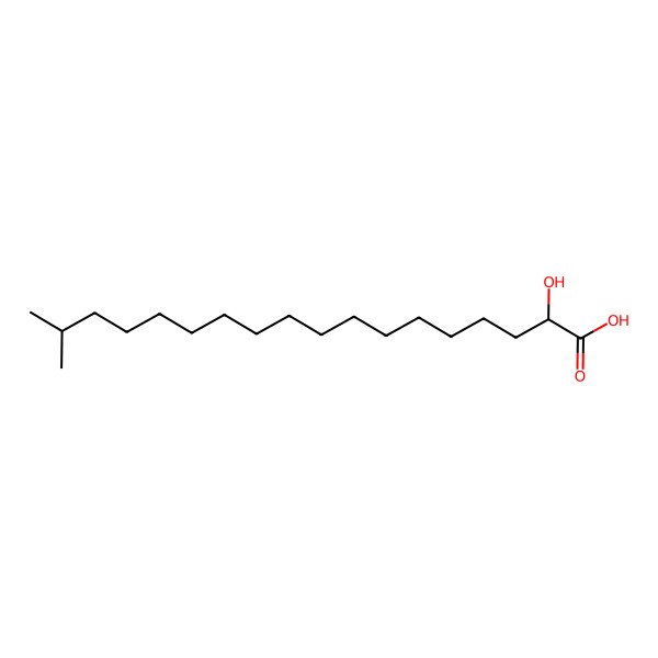 2D Structure of 2-Hydroxy-17-methyloctadecanoic acid