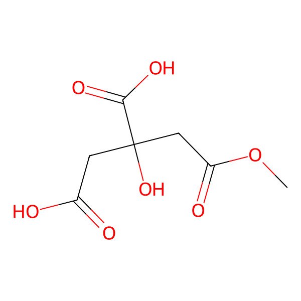 2D Structure of 2-Hydroxy-2-(2-methoxy-2-oxoethyl)butanedioic acid