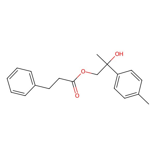 2D Structure of [2-Hydroxy-2-(4-methylphenyl)propyl] 3-phenylpropanoate