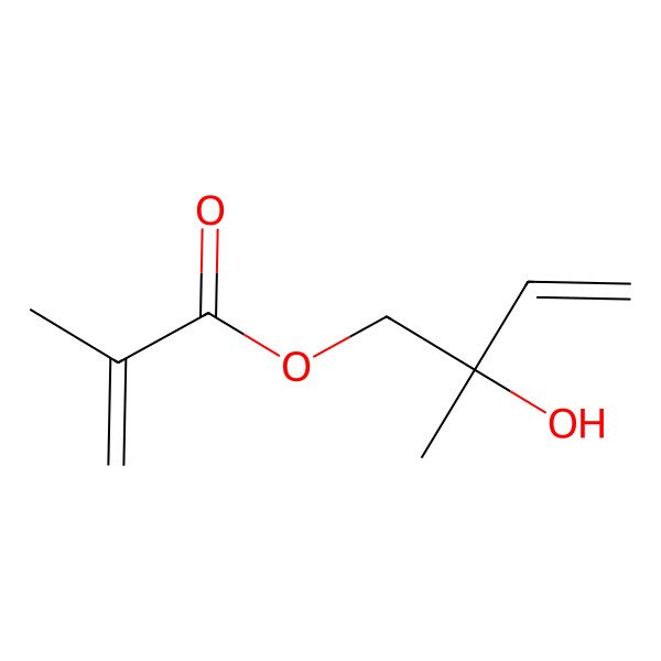 2D Structure of 2-Hydroxy-2-methylbut-3-en-1-yl 2-methylprop-2-enoate