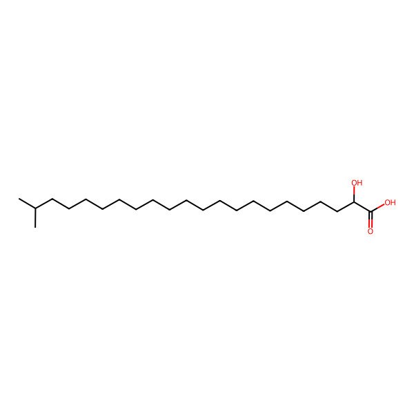2D Structure of 2-Hydroxy-21-methyldocosanoic acid