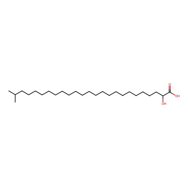 2D Structure of 2-Hydroxy-24-methylpentacosanoic acid