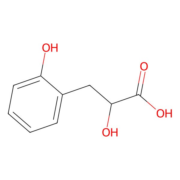 2D Structure of 2-Hydroxy-3-(2-hydroxyphenyl)propanoic acid