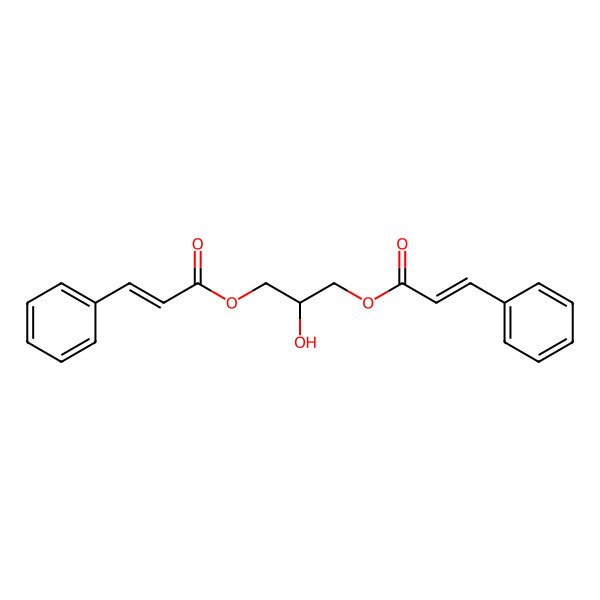 2D Structure of [2-Hydroxy-3-(3-phenylprop-2-enoyloxy)propyl] 3-phenylprop-2-enoate