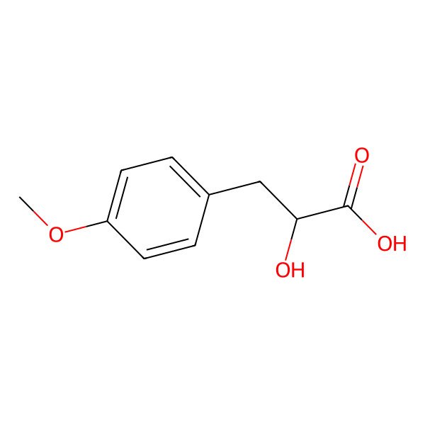 2D Structure of alpha-Hydroxy-4-methoxybenzenepropanoic acid