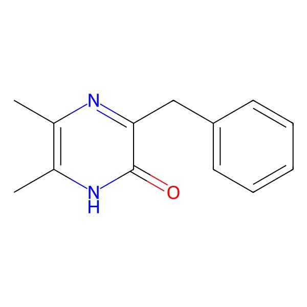 2D Structure of 3-benzyl-5,6-dimethyl-1H-pyrazin-2-one