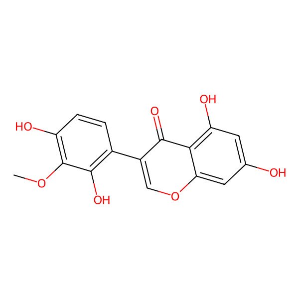 2D Structure of 2'-Hydroxy-3'-Methoxygenistein