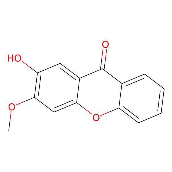 2D Structure of 2-Hydroxy-3-methoxyxanthone 2D Structure of 2-Hydroxy-3-methoxyxanthone