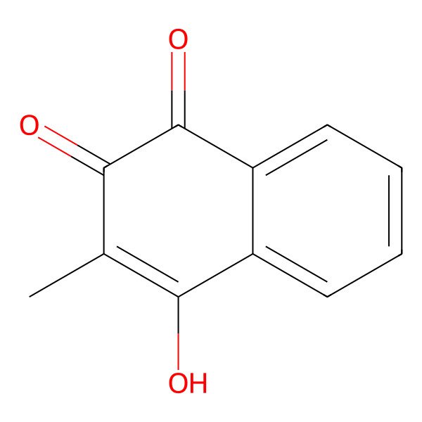2D Structure of 2-Hydroxy-3-methyl-1,4-naphthoquinone