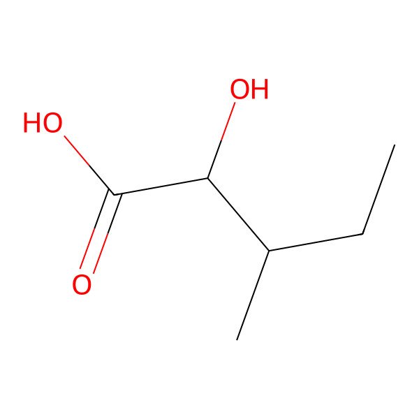 2D Structure of 2-Hydroxy-3-methylpentanoic acid