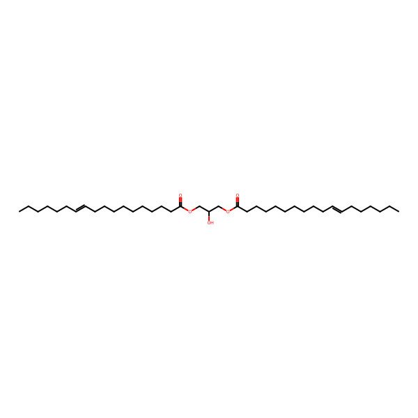 2D Structure of (2-Hydroxy-3-octadec-11-enoyloxypropyl) octadec-11-enoate