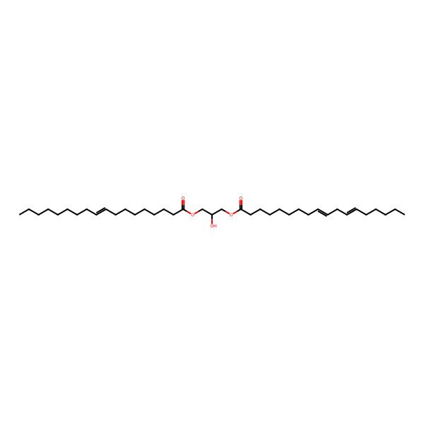 2D Structure of (2-Hydroxy-3-octadeca-9,12-dienoyloxypropyl) octadec-9-enoate