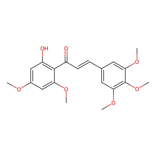 2D Structure of 2'-Hydroxy-3,4,4',5,6'-pentamethoxychalcone 2D Structure of 2'-Hydroxy-3,4,4',5,6'-pentamethoxychalcone