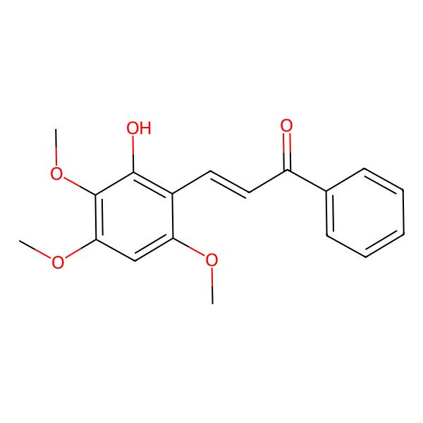 2D Structure of 2-Hydroxy-3,4,6-trimethoxychalcone 2D Structure of 2-Hydroxy-3,4,6-trimethoxychalcone