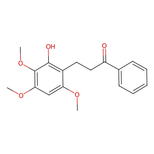 2D Structure of 2-Hydroxy-3,4,6-trimethoxydihydrochalcone