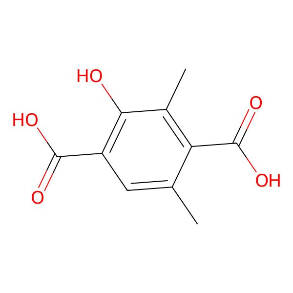 2D Structure of 2-Hydroxy-3,5-dimethylterephthalic acid