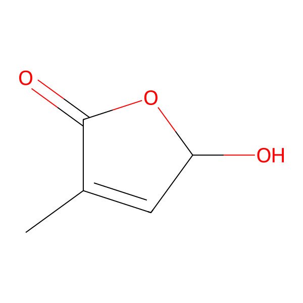 2D Structure of 2-hydroxy-4-methyl-2H-furan-5-one