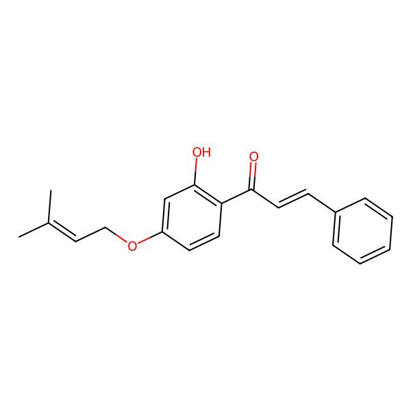 2D Structure of 2'-Hydroxy-4'-prenyloxychalcone