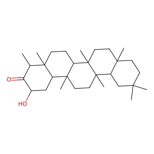 2D Structure of 2-Hydroxy-4,4a,6b,8a,11,11,12b,14a-octamethylicosahydropicen-3(2h)-one