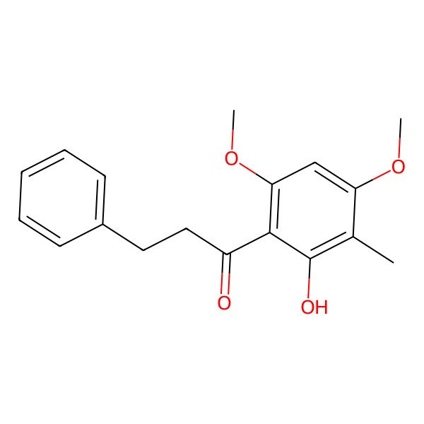 2D Structure of 2'-Hydroxy-4',6'-dimethoxy-3'-methyldihydrochalcone