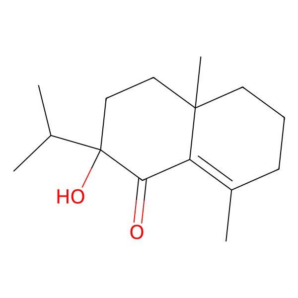 2D Structure of 2-hydroxy-4a,8-dimethyl-2-propan-2-yl-4,5,6,7-tetrahydro-3H-naphthalen-1-one