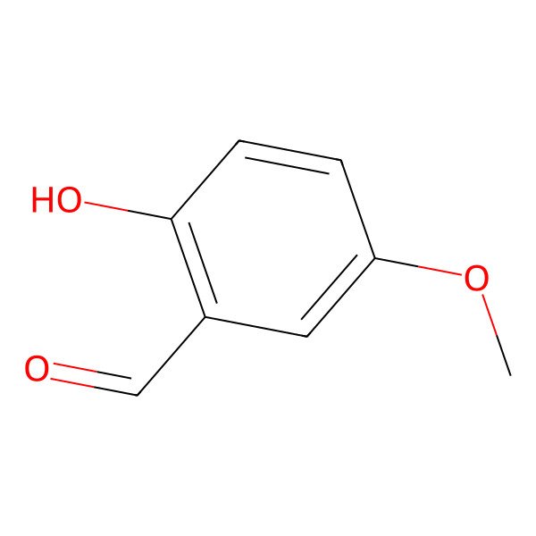 2D Structure of 2-Hydroxy-5-methoxybenzaldehyde